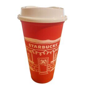 Starbucks 2025 Limited Edition Reusable Red Cup 12 oz Hot Cold With Lid New